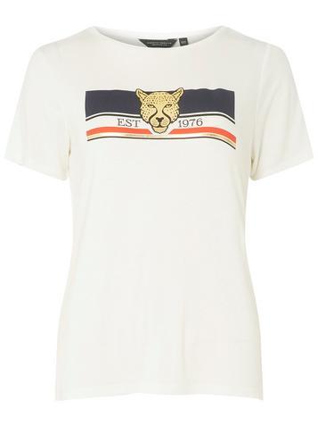 Dorothy Perkins Ivory Tiger Motif T-shirt