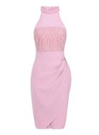 Dorothy Perkins *paper Dolls Pink Lace Bodice Wrap Dress