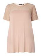 Dorothy Perkins Dp Curve Blush Mesh Wrap Back Blouse