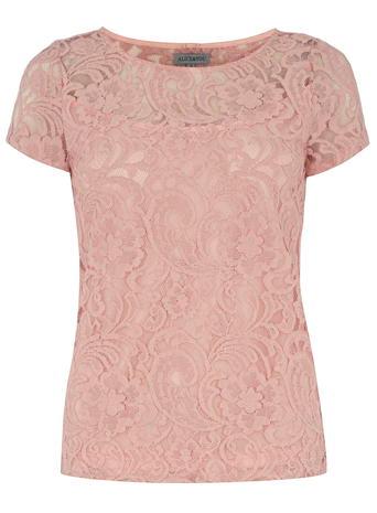 Dorothy Perkins *alice & You Dusty Pink Lace Tee