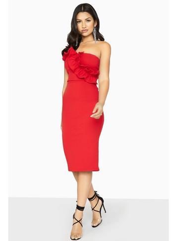 Dorothy Perkins *girls On Film Red Bandeau Dress