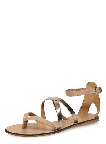 Dorothy Perkins Nude Leather Gladiators