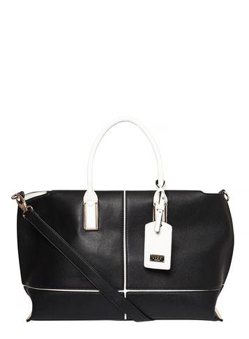 Dorothy Perkins *lydc Black Mix Pinch Feet Tote Bag