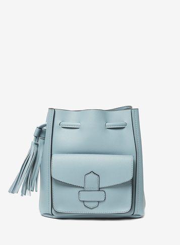 Dorothy Perkins Pale Blue Duffle Cross Body Bag