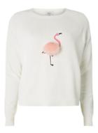 Dorothy Perkins *only White Flamingo Pom Pom Knit Top