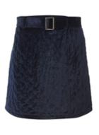 Dorothy Perkins Navy Quilted Belt Mini Skirt