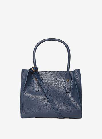 Dorothy Perkins Navy Mini Pleat Tote Bag