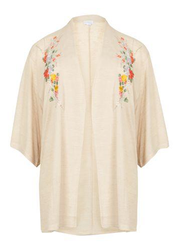Dorothy Perkins *blue Vanilla Curve Stone Embroidered Cardigan