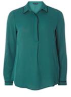 Dorothy Perkins Green Shirt With Collar