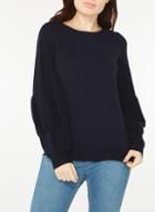 Dorothy Perkins Navy Balloon Sleeve Jumper