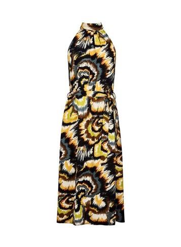 Dorothy Perkins Multi Colour Swirl Print Halter Neck Midi Dress