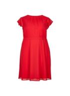 *billie & Blossom Red Chiffon Soft Belt Dress