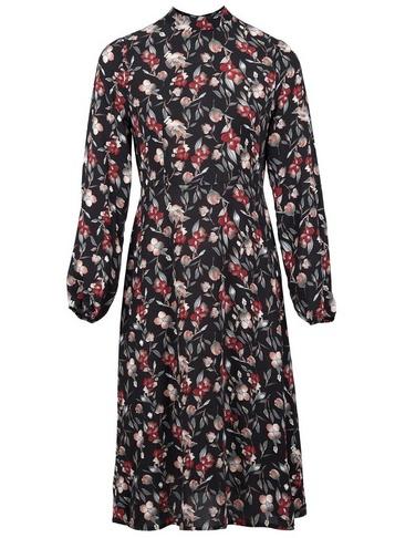 Dorothy Perkins *izabel London Multi Colour Floral Print High Neck Skater Dress