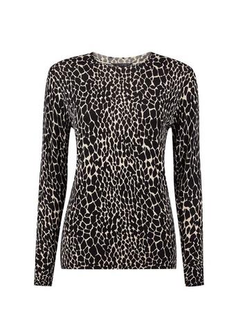 Dorothy Perkins Multi Colour Crocodile Print Fine Knitted Jumper