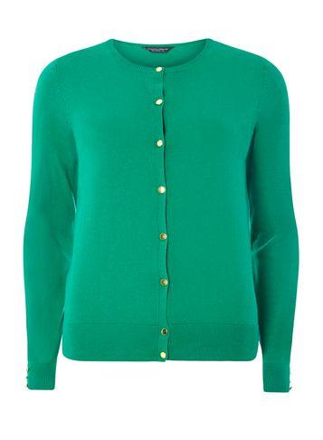 Dorothy Perkins *tall Green Cotton Cardigan