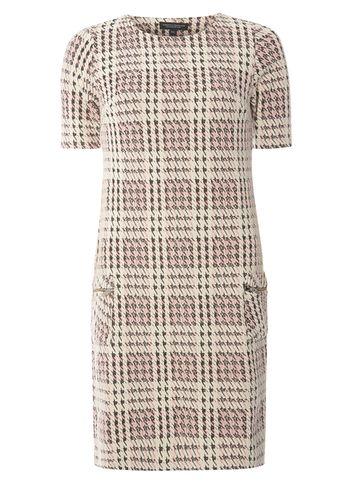 Dorothy Perkins Blush Jacquard Check Shift Dress