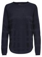 *only Navy Ribbed Knitted Jumper