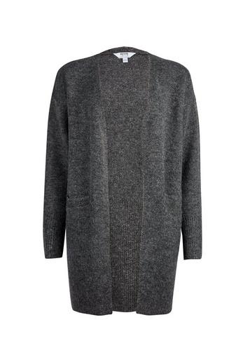 Dorothy Perkins Petite Charcoal Long Lined Cardigan