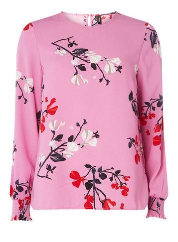 Dorothy Perkins *vero Moda Pink Floral Print Top