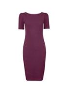 Dorothy Perkins Purple Ruched Sleeve Bodycon Dress