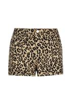 Dorothy Perkins Leopard Print Cotton Blend Shorts