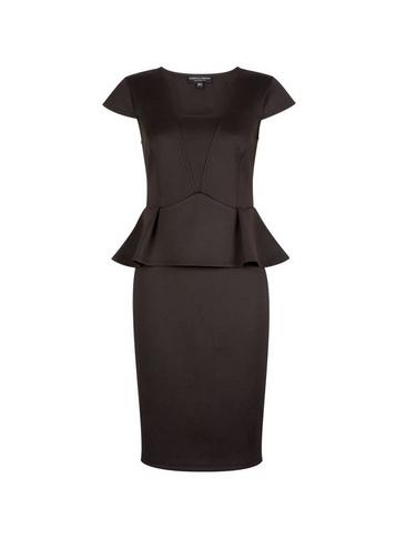 Dorothy Perkins *black Peplum Pencil Dress
