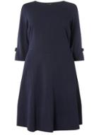 Dorothy Perkins *dp Curve Navy Bow Sleeve Detail Dress