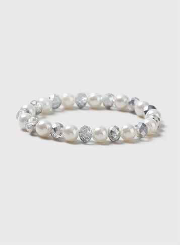 Dorothy Perkins Facet Bead Stretch Bracelet