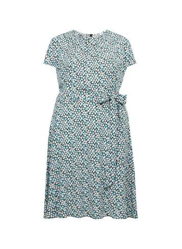 *billie & Blossom Curve Blue Daisy Print Skater Dress