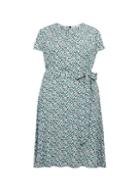 *billie & Blossom Curve Blue Daisy Print Skater Dress