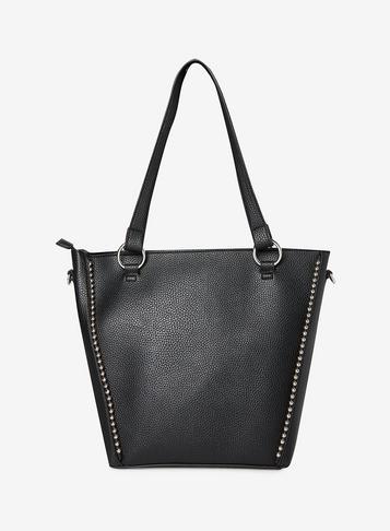 Dorothy Perkins Black Beaded Ring Tote Bag