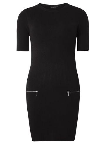 Dorothy Perkins Black Zip Pocket Tunic