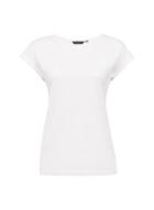 Dorothy Perkins White Roll Sleeve T-shirt