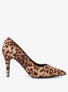 Dorothy Perkins Wide Fit Multi Coloured Leopard Print Microfibre Drake Court Shoes