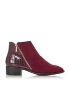 *head Over Heels By Dune Pera Burgundy Ankle Boots