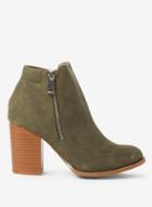 Dorothy Perkins Green Antonia Ankle Boots