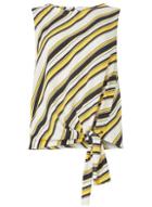 Dorothy Perkins Ochre Striped Tie Side Sleeveless Top