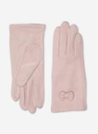 Dorothy Perkins Pink Fleece Bow Gloves