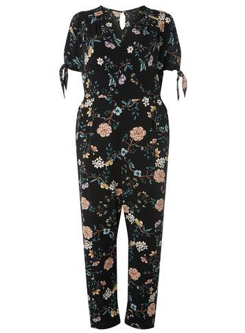 Dorothy Perkins *dp Curve Black Jersey Sleeve Jumpsuit