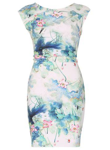 Dorothy Perkins *izabel London Multi Green Dress