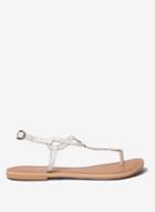 Dorothy Perkins Leather White 'fallon' Sandals