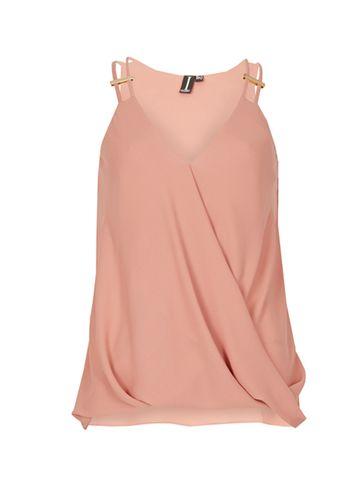 Dorothy Perkins *izabel London Blush Buckle Detail Top