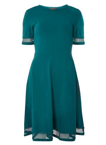 Dorothy Perkins Emerald Lace Detail Dress