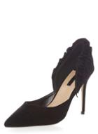 Dorothy Perkins Black 'gia' Ruffle Back Court Shoes