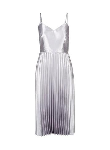 *luxe Sliver Pleated Camisole Dress