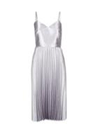 *luxe Sliver Pleated Camisole Dress
