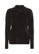 Dorothy Perkins Black Choker Neck Chenille Jumper