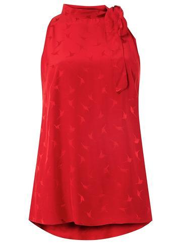Dorothy Perkins Red Bird Jacquard Top