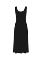 Dorothy Perkins Black Seamed Fit And Flare Midi Dress