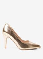 Dorothy Perkins Wide Fit Gold Microfibre Drake Court Shoes